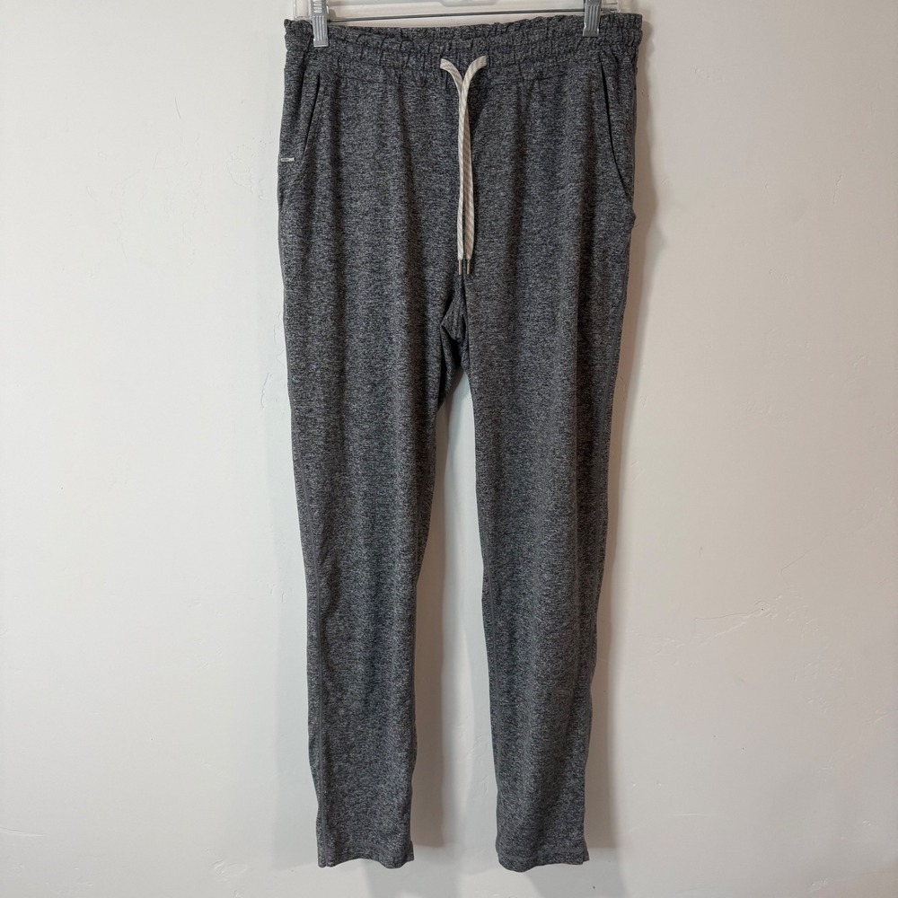 Vuori Mens Ponto Performance Pant Large Charcoal Grey Stretch Lounge V418